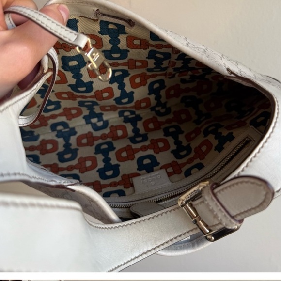 Gucci Jackie shoulder bag mint condition off-white hand bag shoulder vintage - Picture 8 of 8